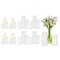 Tall Cylinder Glass Vases and Pillar Candle Holders Table Decor